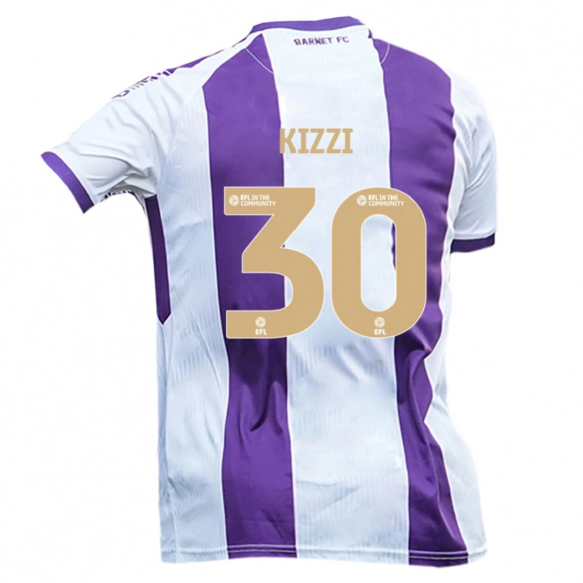 Danxen Kinderen Joe Kizzi #30 Wit Paars Uitshirt Uittenue 2025/26 T-Shirt België
