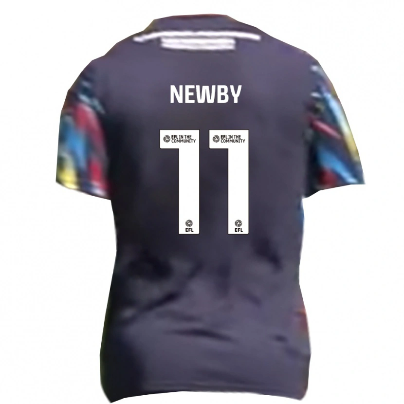 Danxen Kinderen Elliot Newby #11 Marine Geel Rood Uitshirt Uittenue 2025/26 T-Shirt België