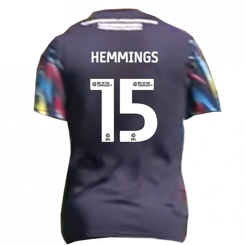 Danxen Kinderen Kane Hemmings #15 Marine Geel Rood Uitshirt Uittenue 2025/26 T-Shirt België