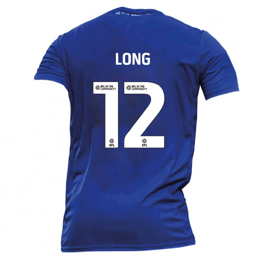 Danxen Kinderen Sam Long #12 Blauw Wit Uitshirt Uittenue 2025/26 T-Shirt België