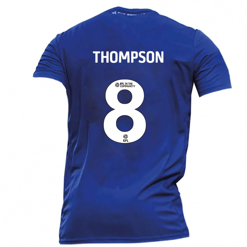 Danxen Kinderen Ben Thompson #8 Blauw Wit Uitshirt Uittenue 2025/26 T-Shirt België