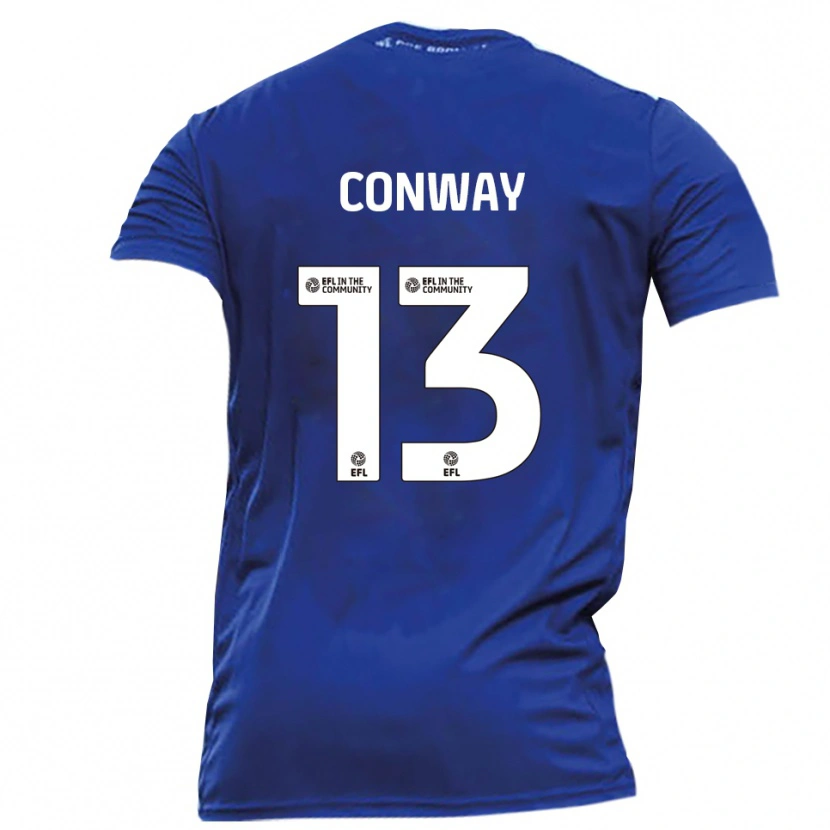 Danxen Kinderen Monty Conway #13 Blauw Wit Uitshirt Uittenue 2025/26 T-Shirt België