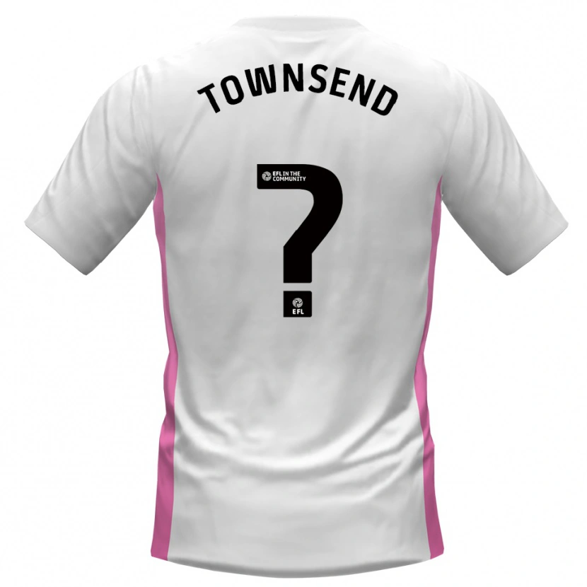 Danxen Kinderen Kadi Townsend #0 Wit Rood Uitshirt Uittenue 2025/26 T-Shirt België