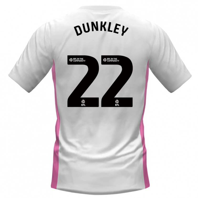 Danxen Kinderen Chey Dunkley #22 Wit Rood Uitshirt Uittenue 2025/26 T-Shirt België