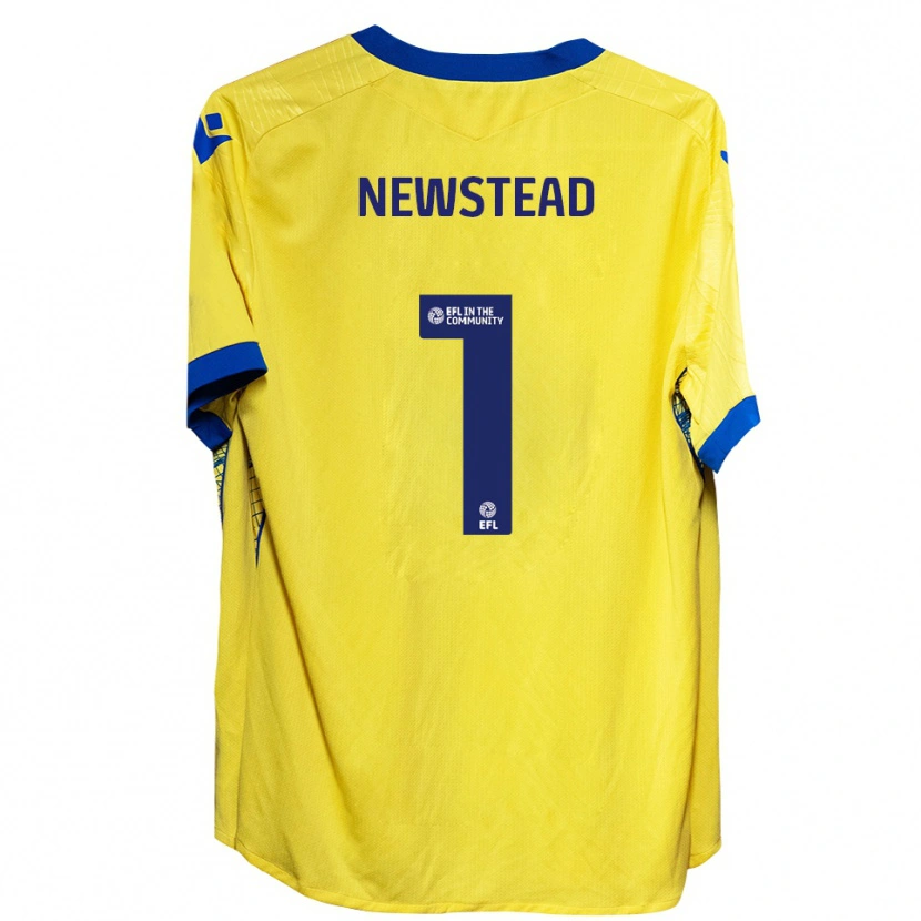 Danxen Kinderen Jamie-Louise Newstead #1 Geel Blauw Uitshirt Uittenue 2025/26 T-Shirt België
