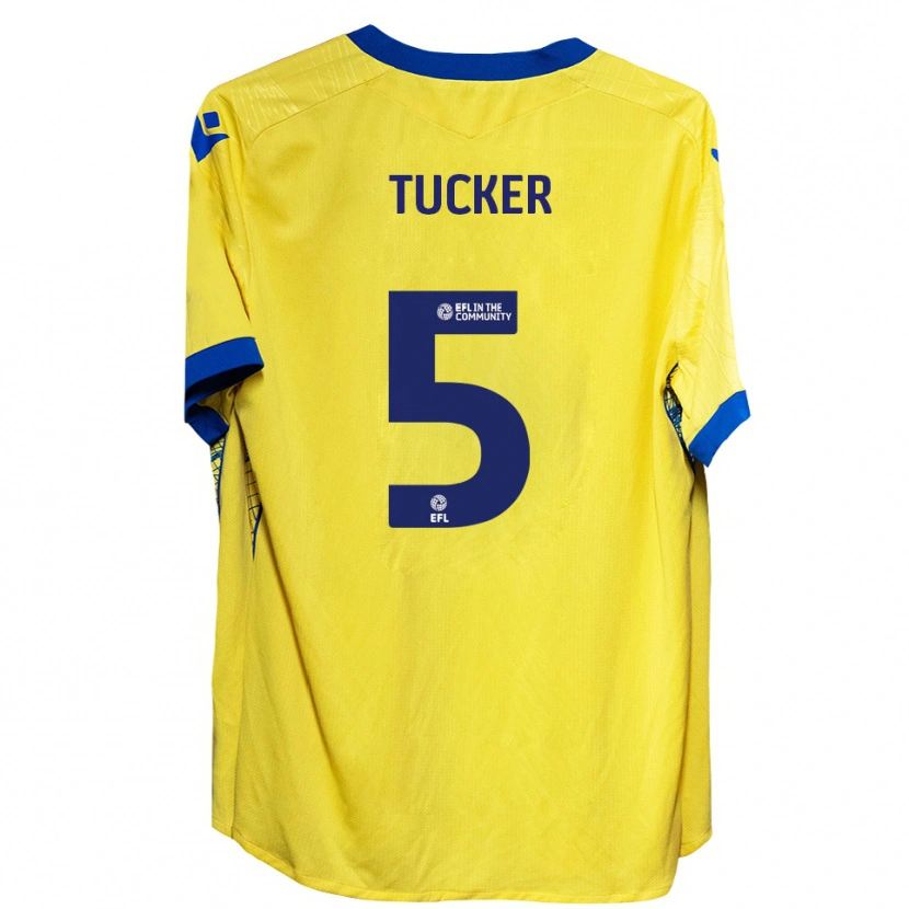 Danxen Kinderen Jack Tucker #5 Geel Blauw Uitshirt Uittenue 2025/26 T-Shirt België