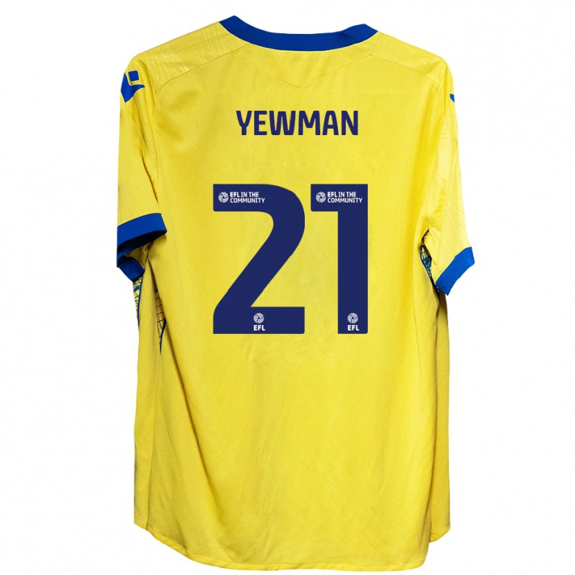 Danxen Kinderen Lucy Yewman #21 Geel Blauw Uitshirt Uittenue 2025/26 T-Shirt België