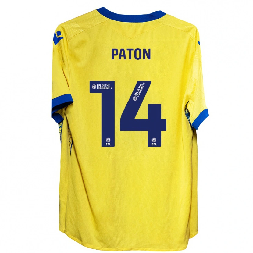 Danxen Kinderen Karys Paton #14 Geel Blauw Uitshirt Uittenue 2025/26 T-Shirt België