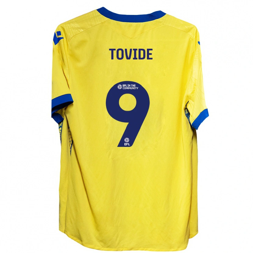 Danxen Kinderen Samson Tovide #9 Geel Blauw Uitshirt Uittenue 2025/26 T-Shirt België