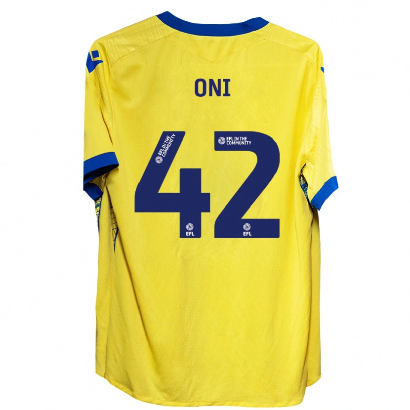 Danxen Kinderen Milton Oni #42 Geel Blauw Uitshirt Uittenue 2025/26 T-Shirt België
