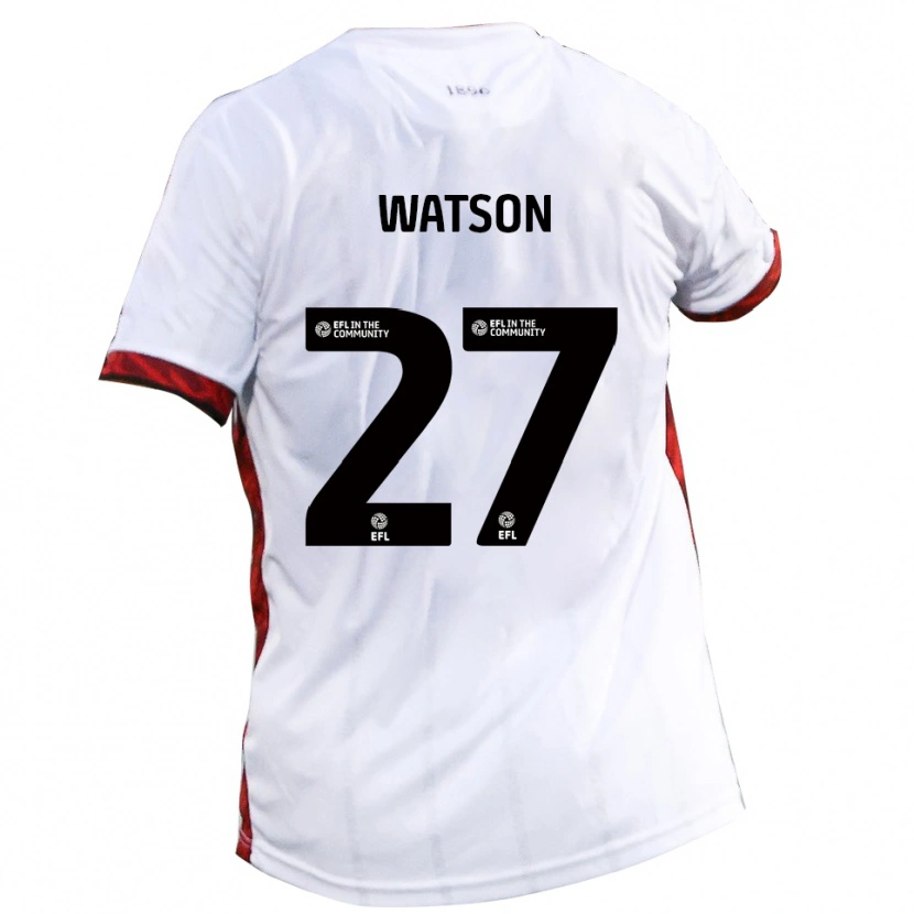 Danxen Kinderen Louie Watson #27 Wit Rood Zwart Uitshirt Uittenue 2025/26 T-Shirt België