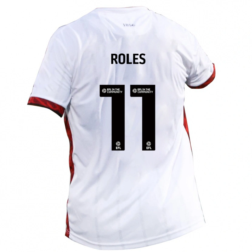 Danxen Kinderen Jack Roles #11 Wit Rood Zwart Uitshirt Uittenue 2025/26 T-Shirt België