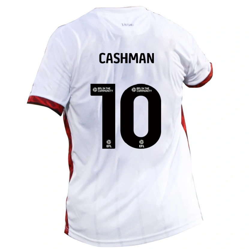 Danxen Kinderen Danny Cashman #10 Wit Rood Zwart Uitshirt Uittenue 2025/26 T-Shirt België