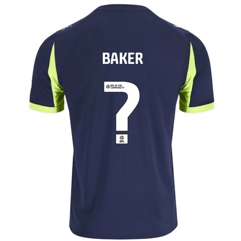 Danxen Kinderen Billy Baker #0 Marine Fluorescerend Groen Uitshirt Uittenue 2025/26 T-Shirt België