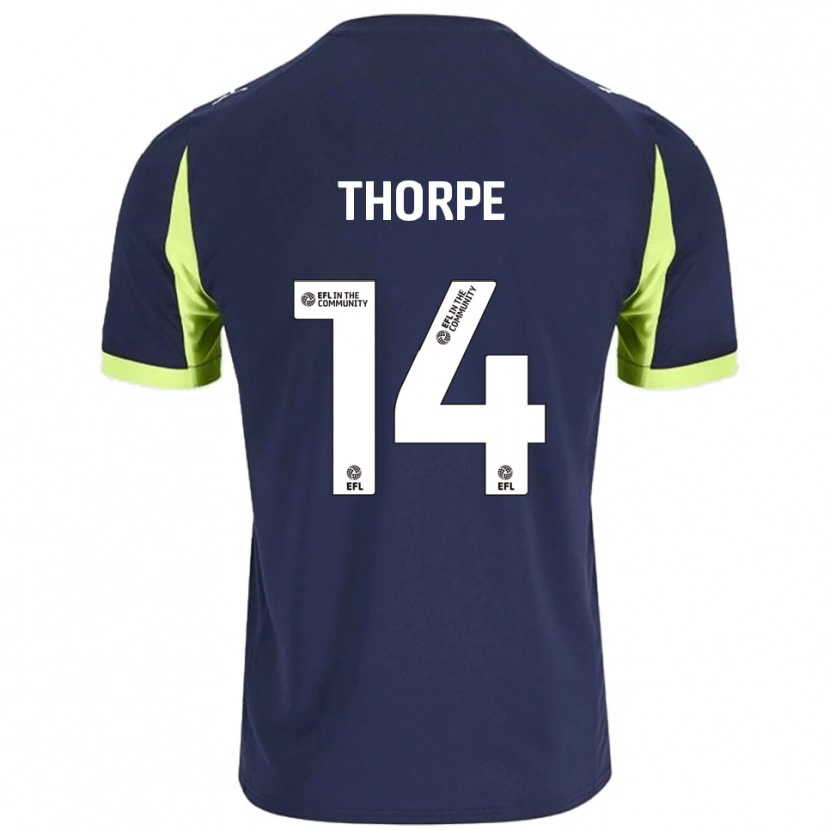 Danxen Kinderen Ayden Thorpe #14 Marine Fluorescerend Groen Uitshirt Uittenue 2025/26 T-Shirt België