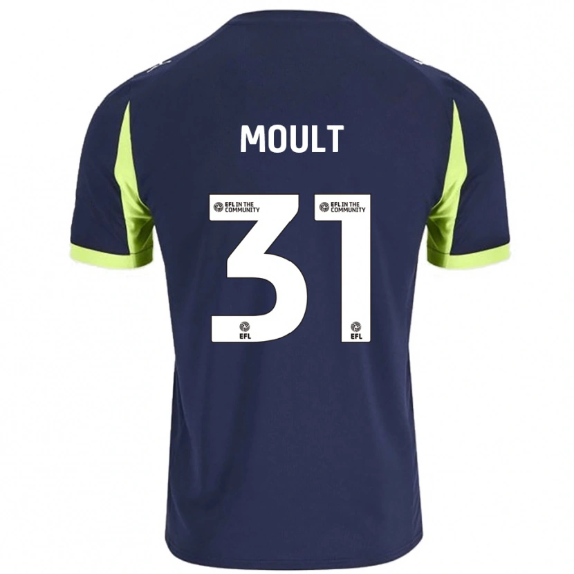 Danxen Kinderen Louis Moult #31 Marine Fluorescerend Groen Uitshirt Uittenue 2025/26 T-Shirt België