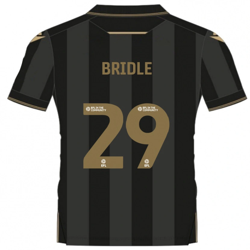 Danxen Kinderen Harry Bridle #29 Zwart Goud Uitshirt Uittenue 2025/26 T-Shirt België