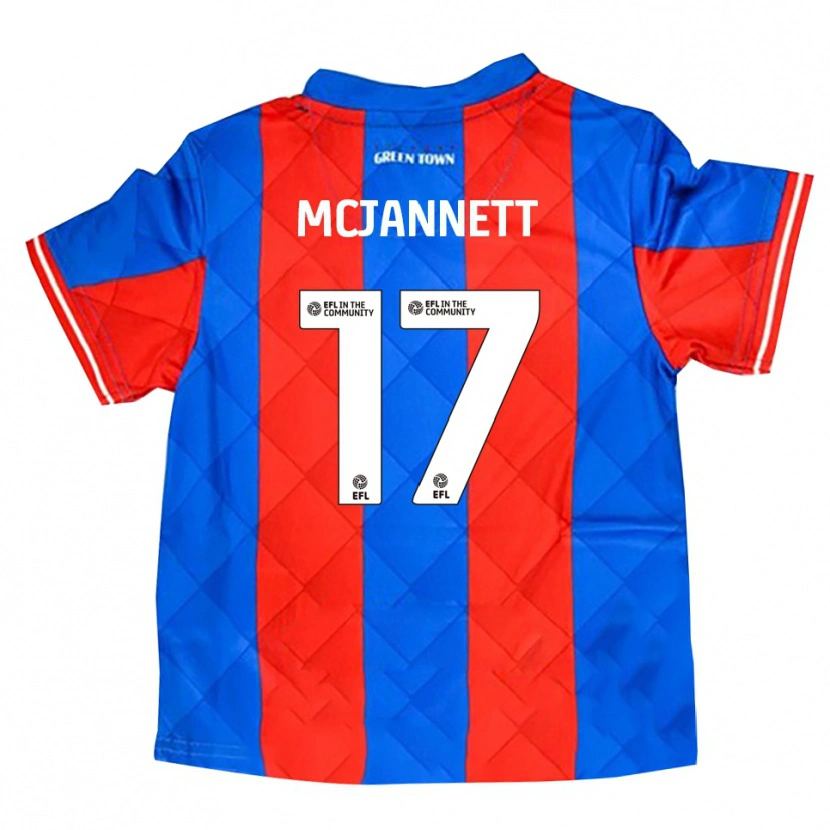 Danxen Kinderen Cameron Mcjannett #17 Blauw Rood Wit Uitshirt Uittenue 2025/26 T-Shirt België