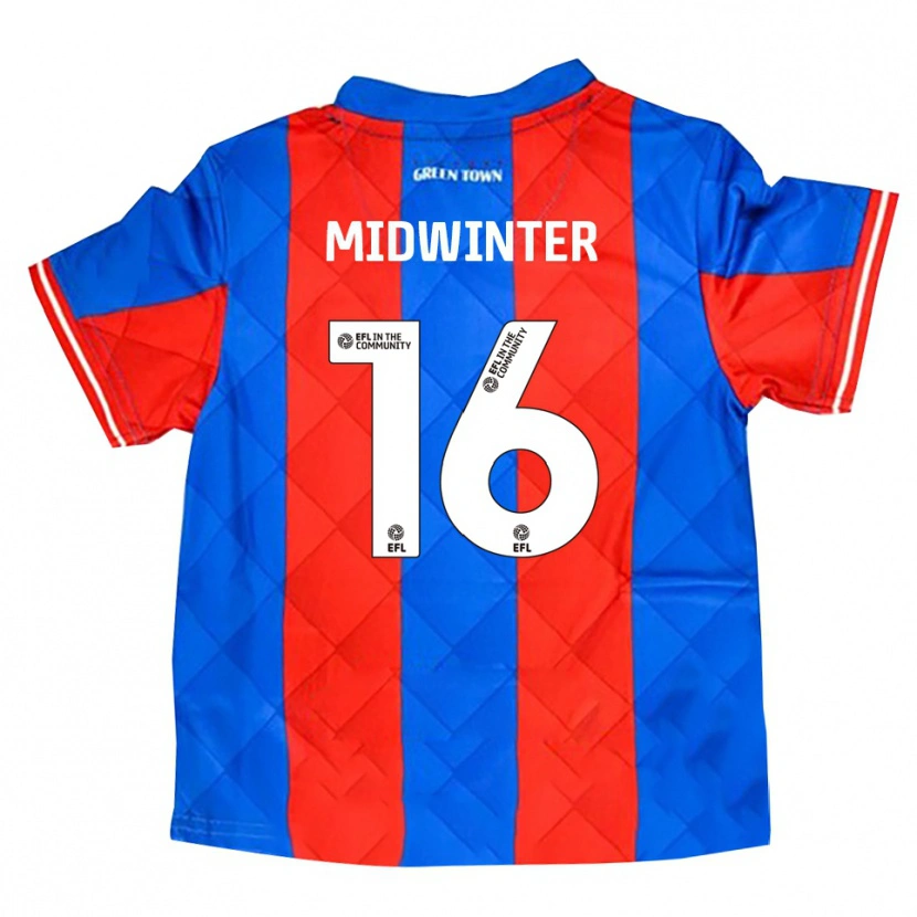 Danxen Kinderen Carlo Midwinter #16 Blauw Rood Wit Uitshirt Uittenue 2025/26 T-Shirt België