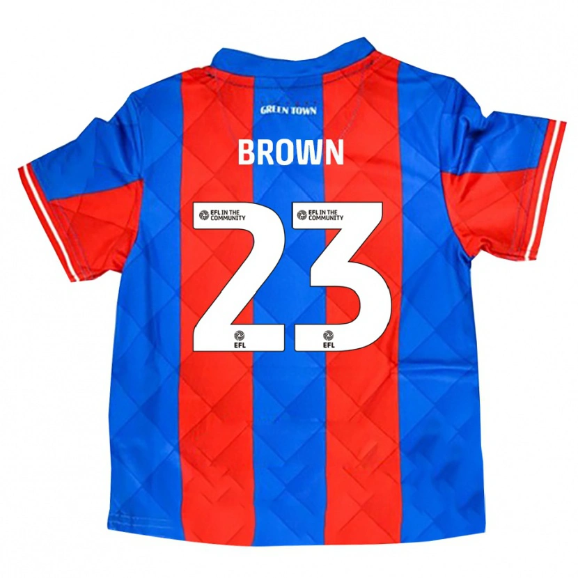 Danxen Kinderen Henry Brown #23 Blauw Rood Wit Uitshirt Uittenue 2025/26 T-Shirt België