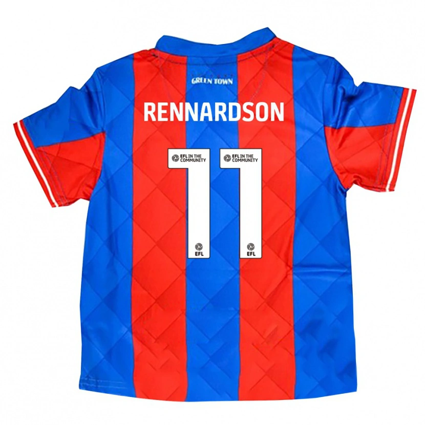 Danxen Kinderen Tom Rennardson #11 Blauw Rood Wit Uitshirt Uittenue 2025/26 T-Shirt België