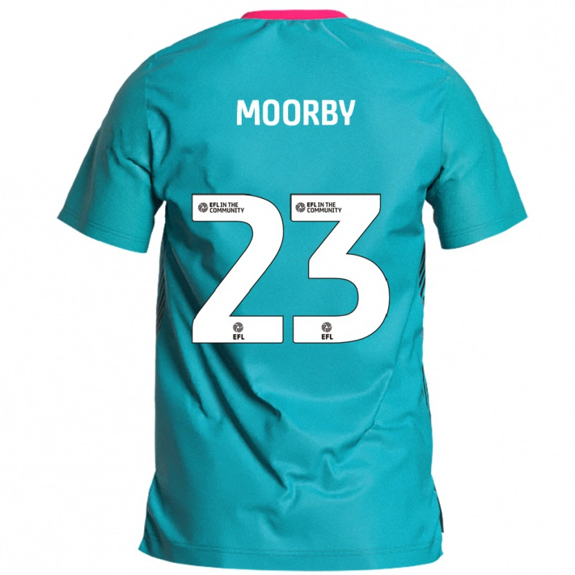 Danxen Kinderen James Moorby #23 Hemelsblauw Roze Uitshirt Uittenue 2025/26 T-Shirt België
