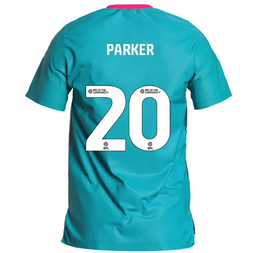 Danxen Kinderen Charley Parker #20 Hemelsblauw Roze Uitshirt Uittenue 2025/26 T-Shirt België