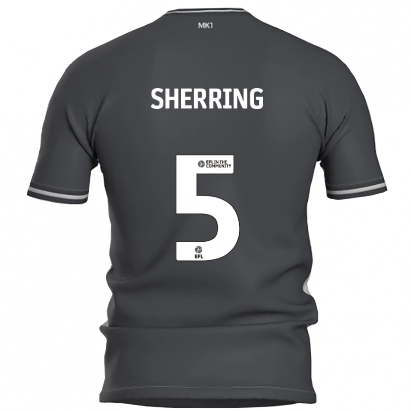 Danxen Kinderen Sam Sherring #5 Grijs Zilver Uitshirt Uittenue 2025/26 T-Shirt België