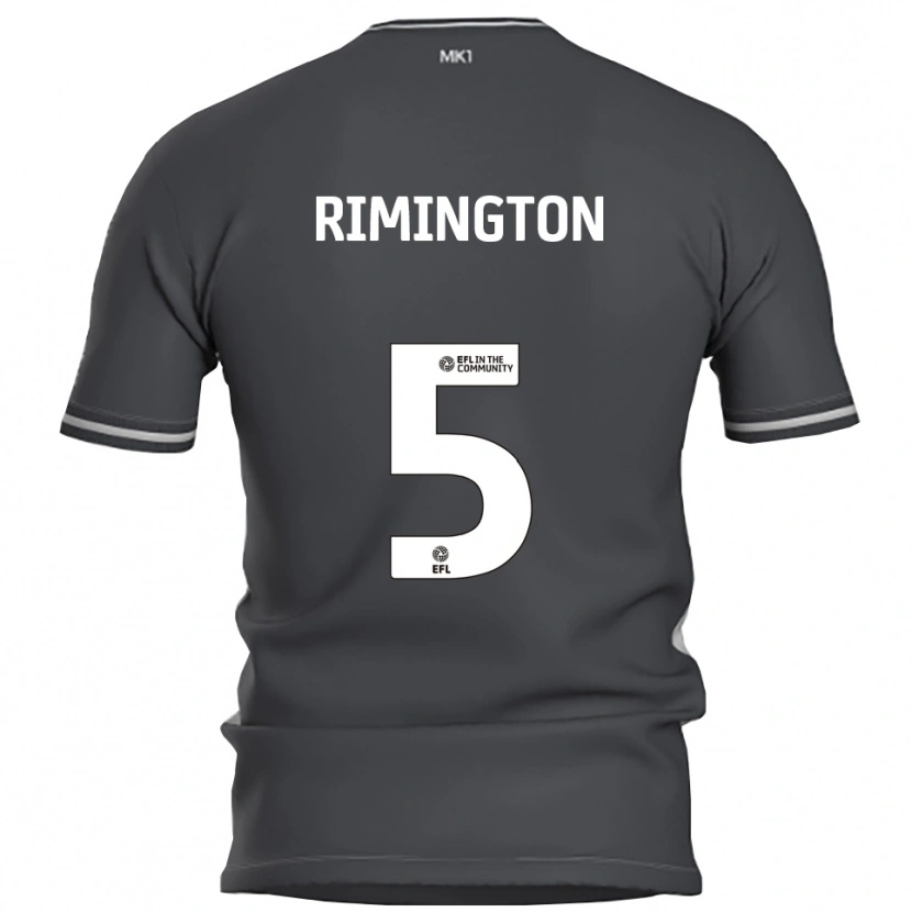 Danxen Kinderen Isabelle Rimington #5 Grijs Zilver Uitshirt Uittenue 2025/26 T-Shirt België
