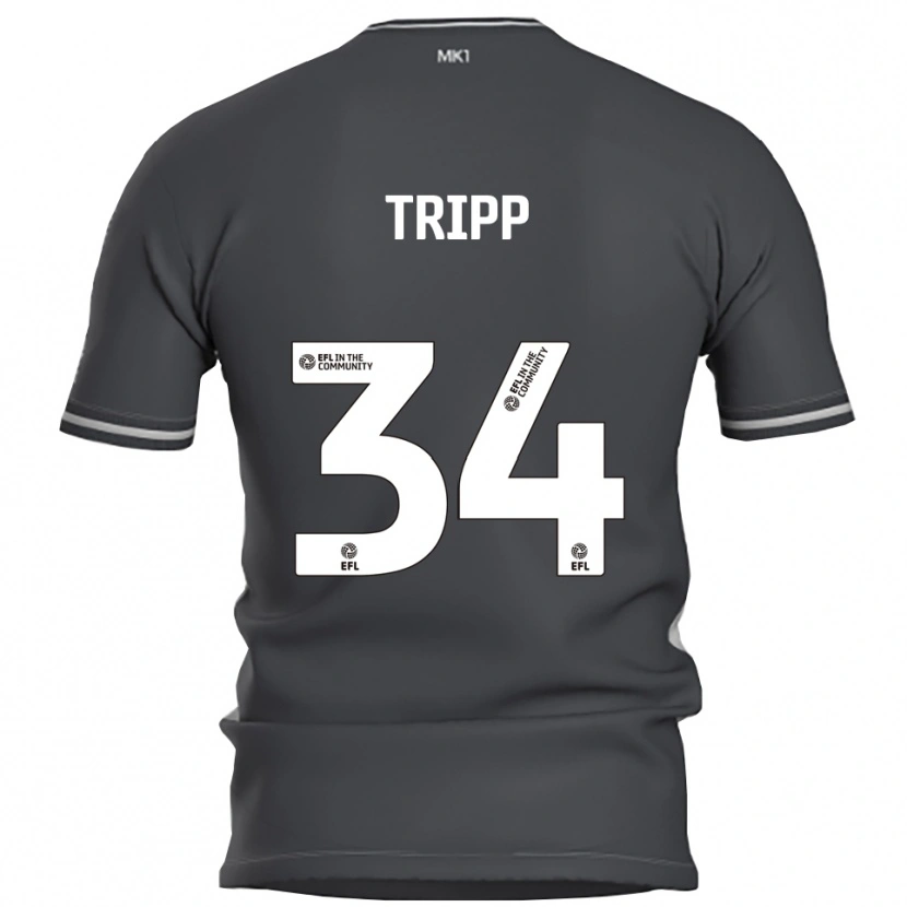 Danxen Kinderen Callum Tripp #34 Grijs Zilver Uitshirt Uittenue 2025/26 T-Shirt België