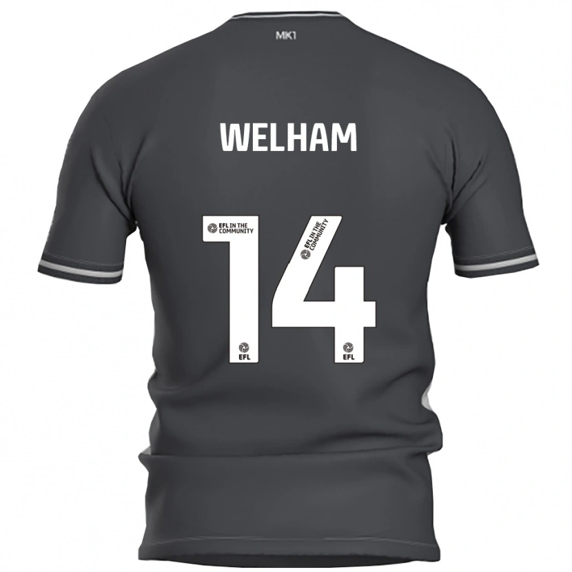 Danxen Kinderen Madeline Welham #14 Grijs Zilver Uitshirt Uittenue 2025/26 T-Shirt België