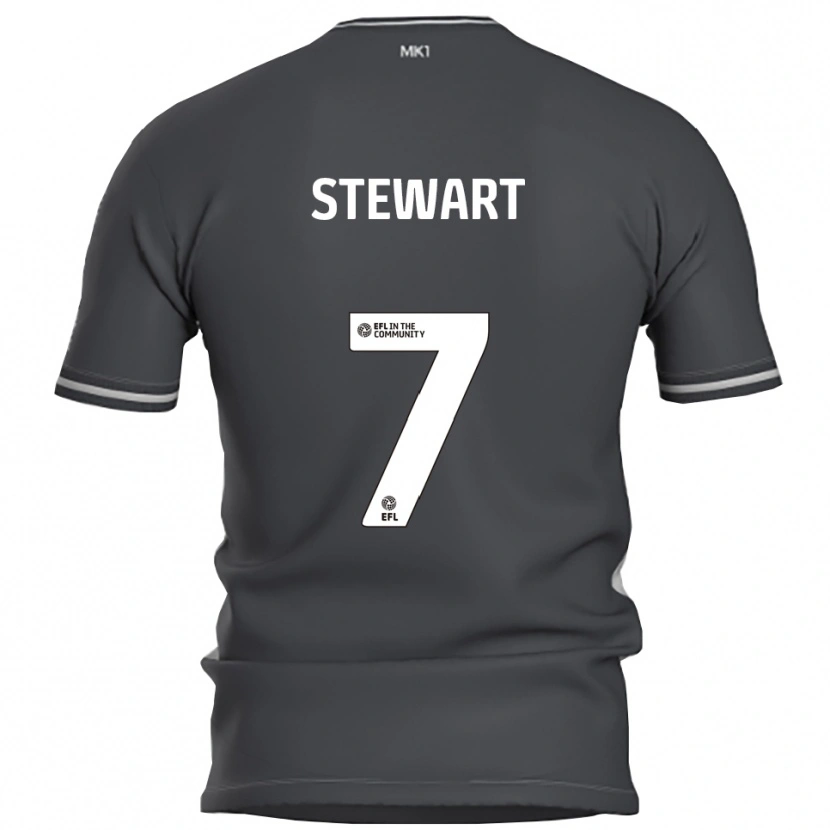 Danxen Kinderen Caitlin Stewart #7 Grijs Zilver Uitshirt Uittenue 2025/26 T-Shirt België