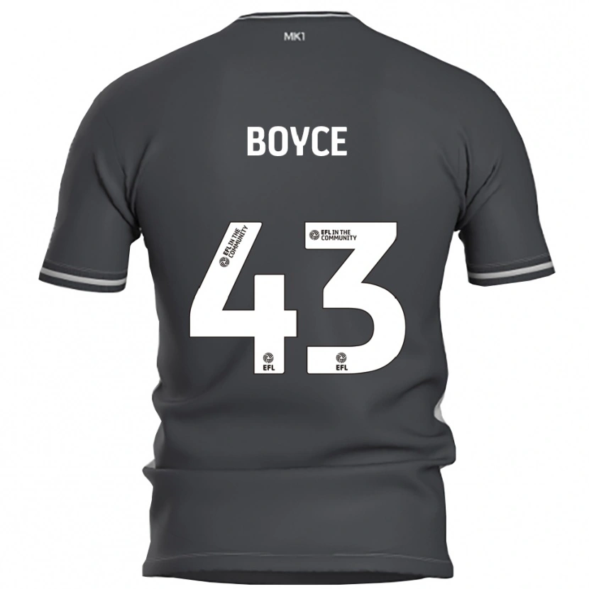 Danxen Kinderen Kyle Boyce #43 Grijs Zilver Uitshirt Uittenue 2025/26 T-Shirt België