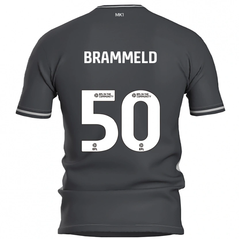 Danxen Kinderen Michael Brammeld #50 Grijs Zilver Uitshirt Uittenue 2025/26 T-Shirt België