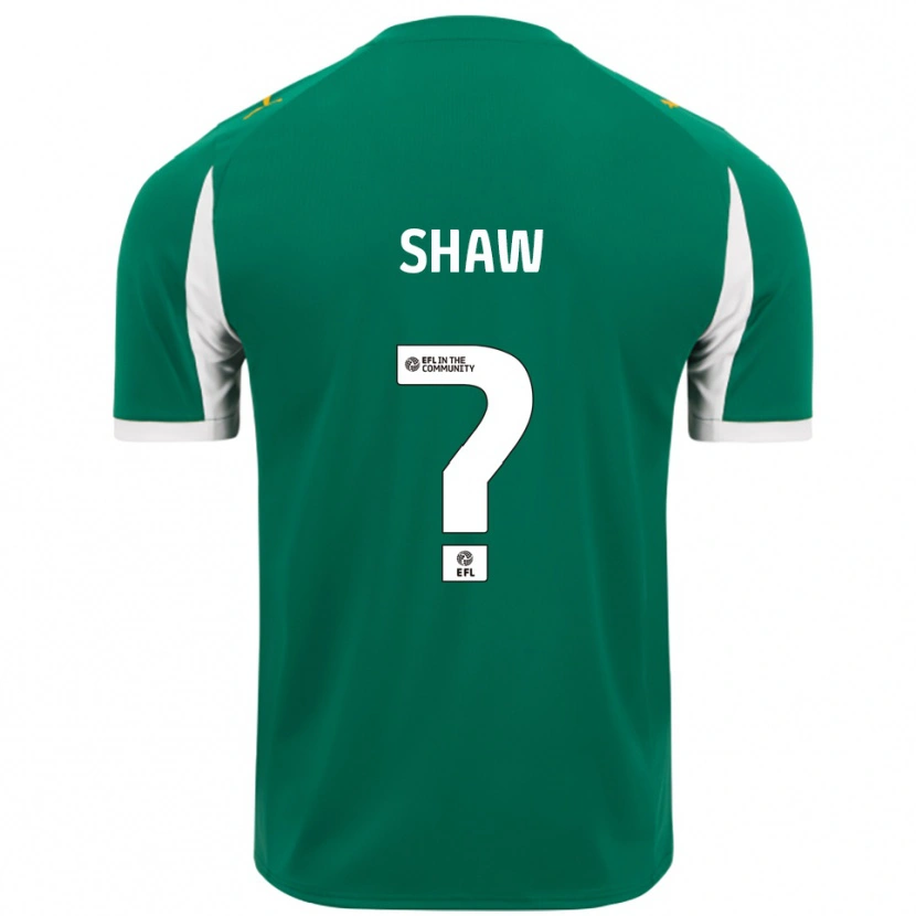 Danxen Kinderen Ashton Shaw #0 Groen Wit Uitshirt Uittenue 2025/26 T-Shirt België