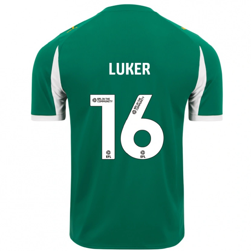 Danxen Kinderen Jayden Luker #16 Groen Wit Uitshirt Uittenue 2025/26 T-Shirt België