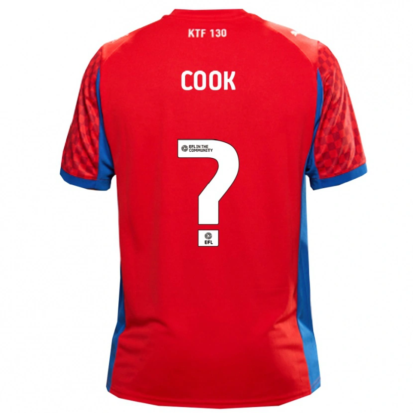 Danxen Kinderen Cook #0 Rood Blauw Uitshirt Uittenue 2025/26 T-Shirt België