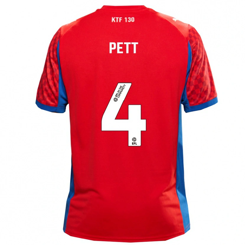 Danxen Kinderen Tom Pett #4 Rood Blauw Uitshirt Uittenue 2025/26 T-Shirt België
