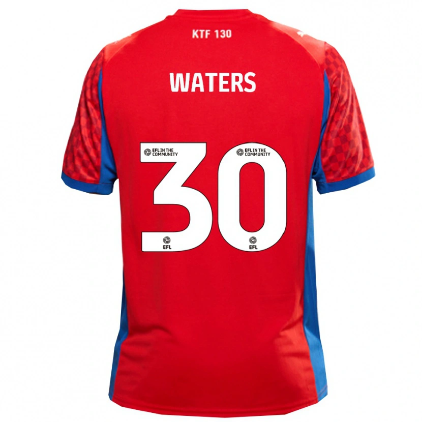 Danxen Kinderen Billy Waters #30 Rood Blauw Uitshirt Uittenue 2025/26 T-Shirt België