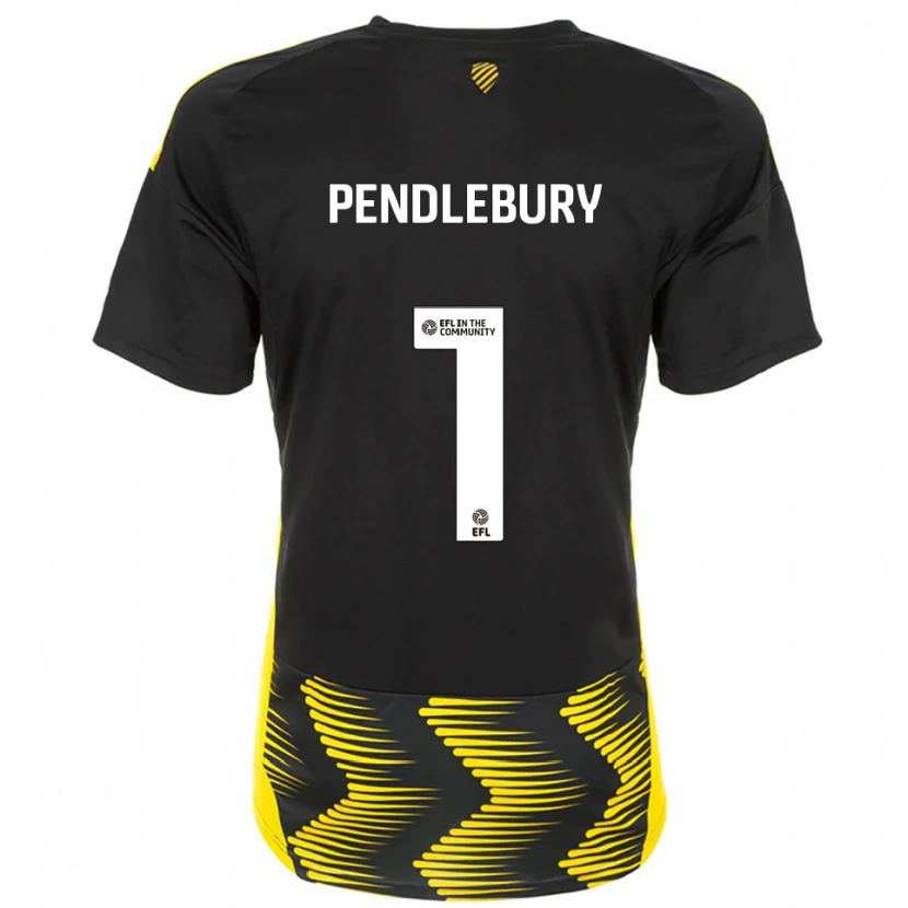 Danxen Kinderen Izzy Pendlebury #1 Zwart Geel Uitshirt Uittenue 2025/26 T-Shirt België