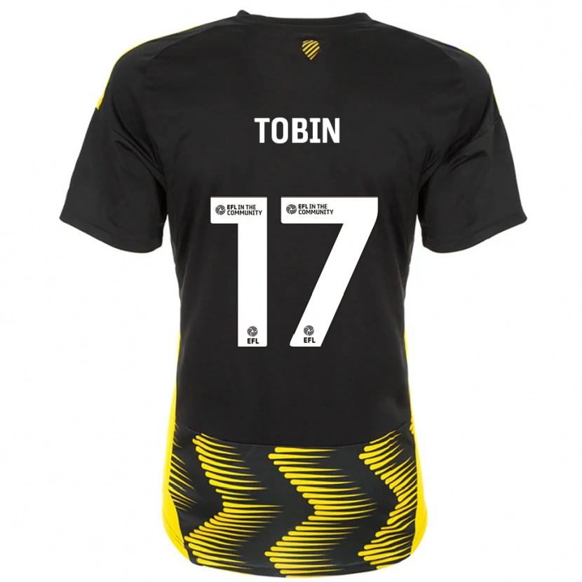 Danxen Kinderen Laura Tobin #17 Zwart Geel Uitshirt Uittenue 2025/26 T-Shirt België
