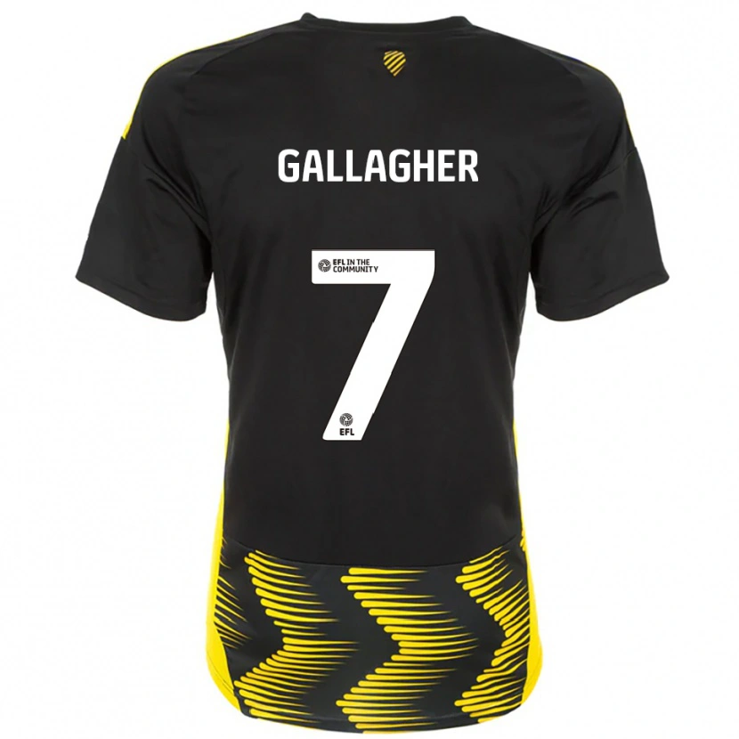 Danxen Kinderen Tamzin Gallagher #7 Zwart Geel Uitshirt Uittenue 2025/26 T-Shirt België