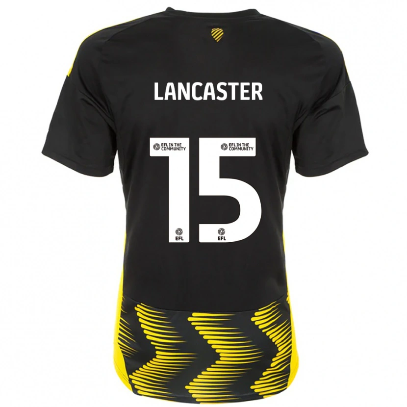 Danxen Kinderen Darcy Lancaster #15 Zwart Geel Uitshirt Uittenue 2025/26 T-Shirt België