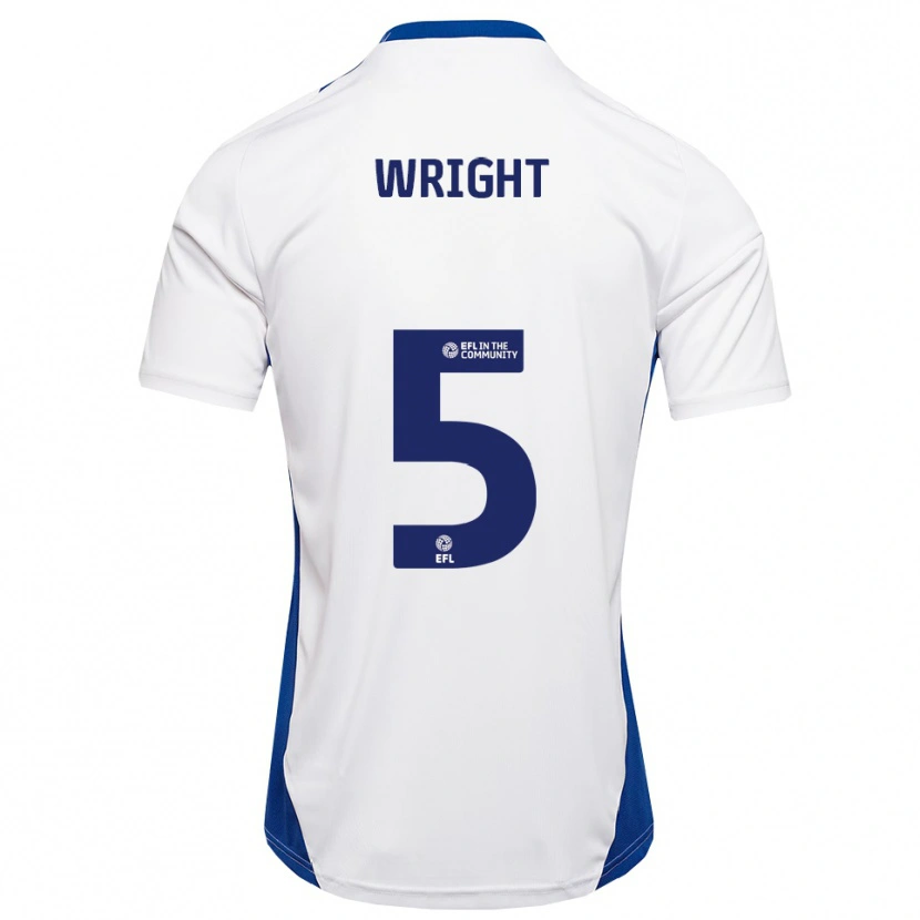 Danxen Kinderen Will Wright #5 Wit Blauw Uitshirt Uittenue 2025/26 T-Shirt België