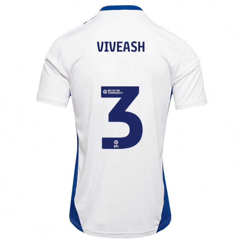 Danxen Kinderen Gipsy Viveash #3 Wit Blauw Uitshirt Uittenue 2025/26 T-Shirt België