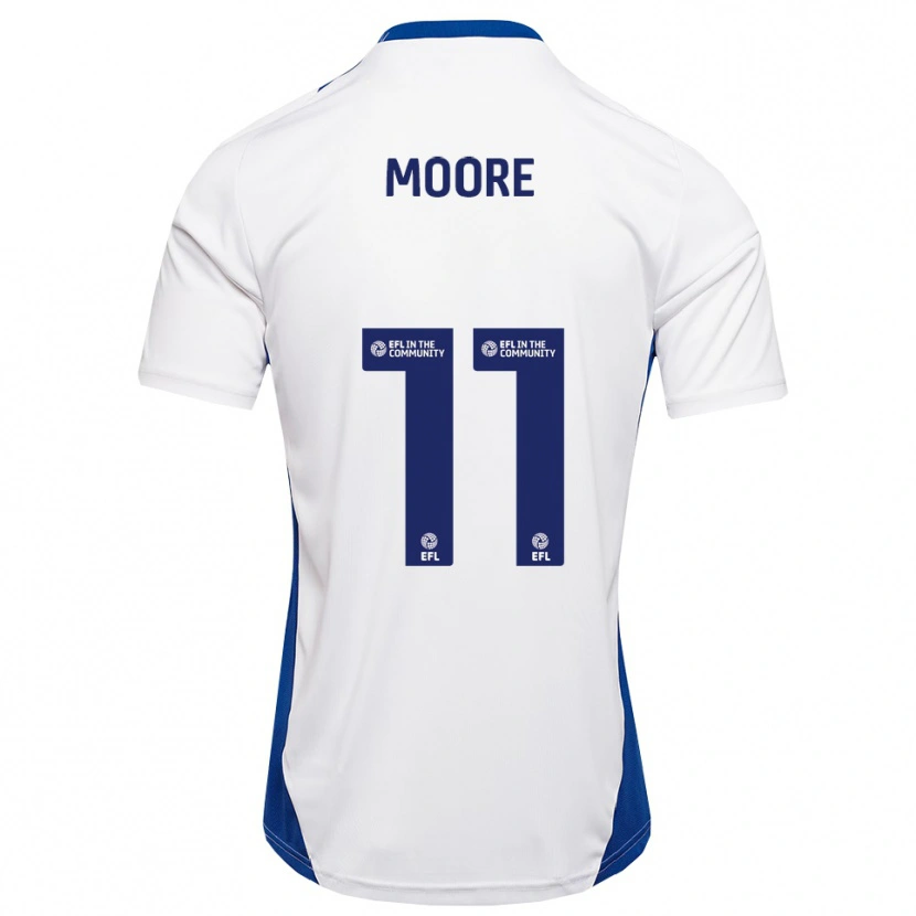 Danxen Kinderen Thomas Moore #11 Wit Blauw Uitshirt Uittenue 2025/26 T-Shirt België