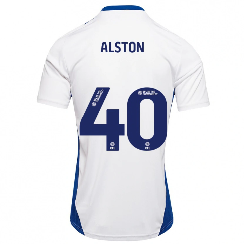 Danxen Kinderen George Alston #40 Wit Blauw Uitshirt Uittenue 2025/26 T-Shirt België