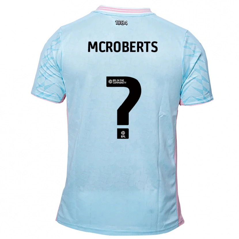 Danxen Kinderen Keris Mcroberts #0 Hemelsblauw Roze Uitshirt Uittenue 2025/26 T-Shirt België