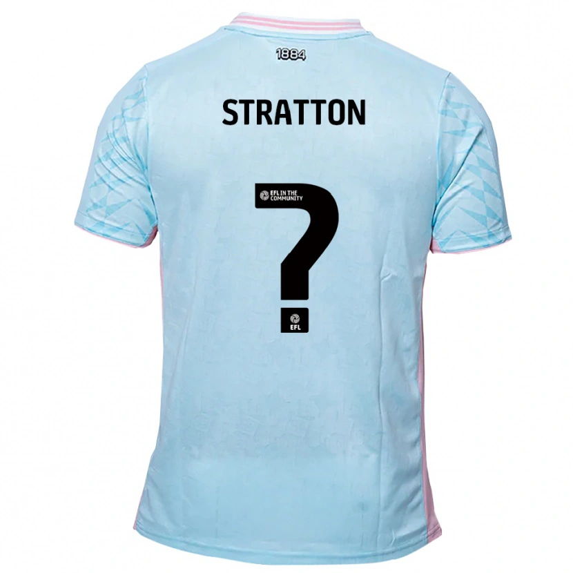 Danxen Kinderen Lorna Stratton #0 Hemelsblauw Roze Uitshirt Uittenue 2025/26 T-Shirt België