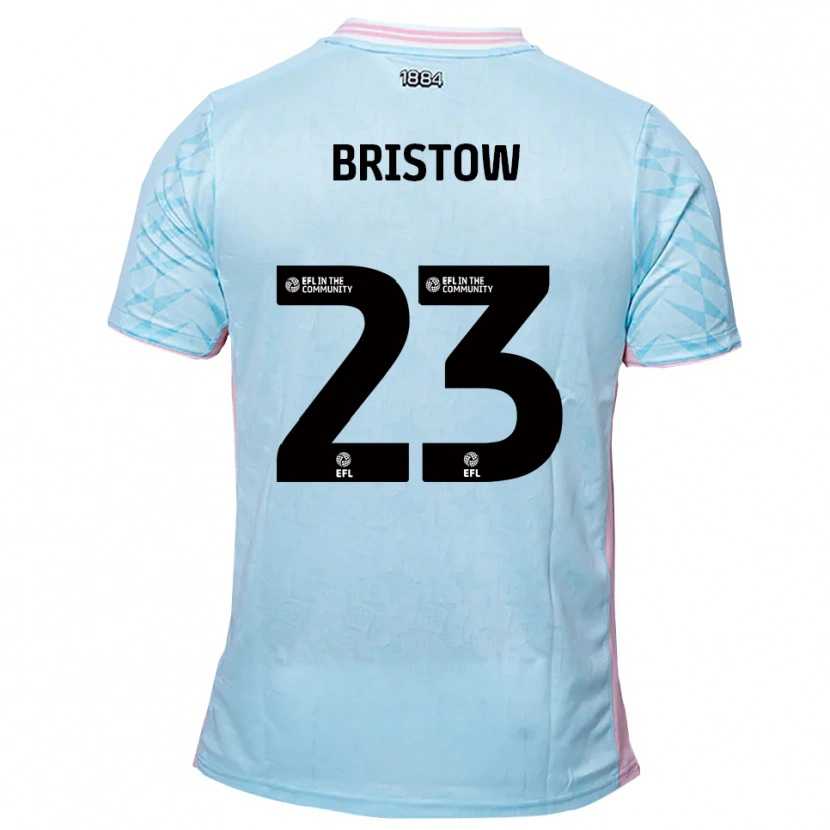 Danxen Kinderen Ethan Bristow #23 Hemelsblauw Roze Uitshirt Uittenue 2025/26 T-Shirt België